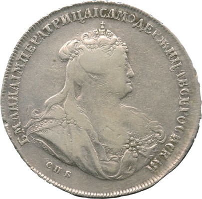 1 рубль 1739 года, СПб